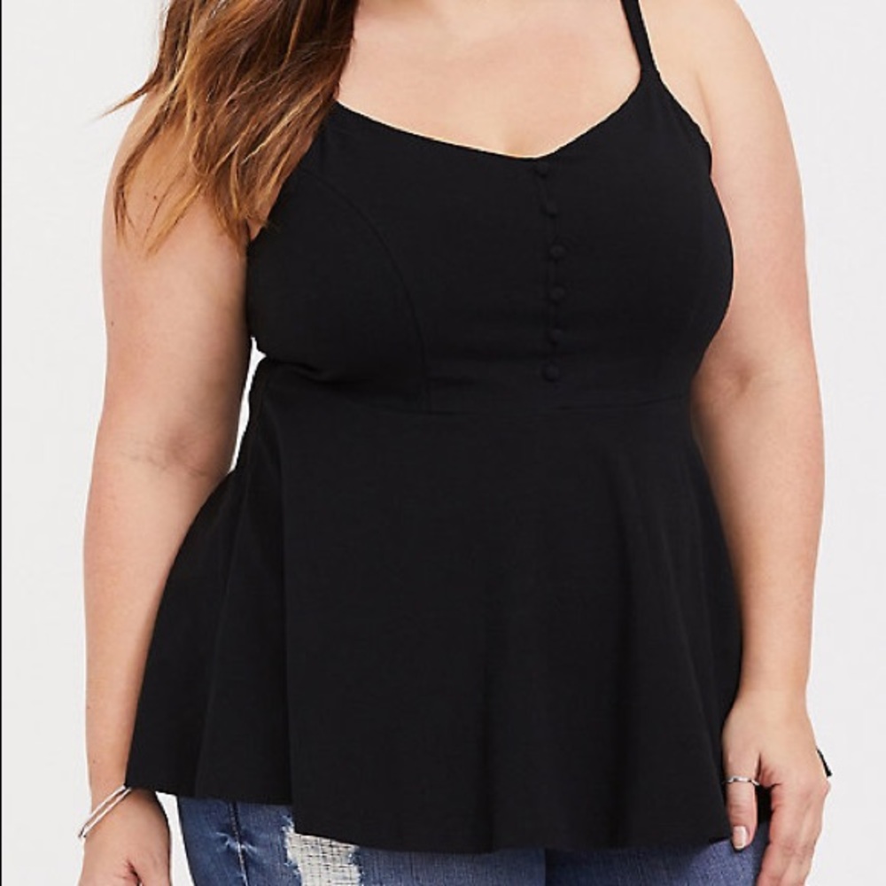 Blck Torrid Peplum Cami (Torrid 3)